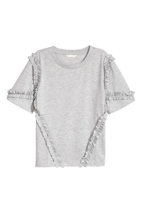 H & M - Top Ampio - Grigio