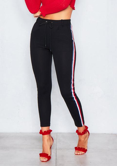 Emilio Black Striped Trousers