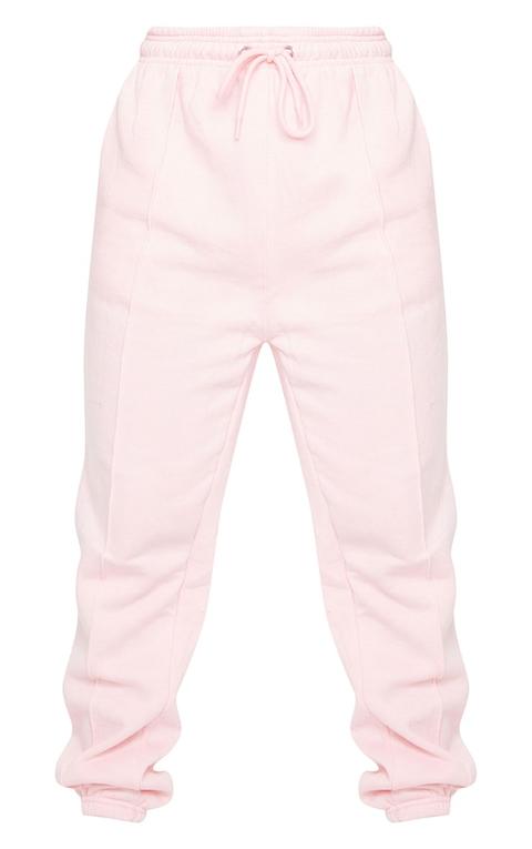 Baby Pink Seam Front Detail Joggers