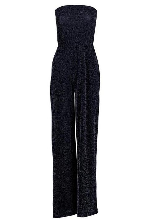 wide leg sparkle jumpsuit