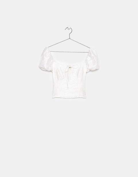 Blusa Con Manica A Sbuffo