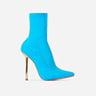 Jade Ankle Sock Boot In Blue Knit