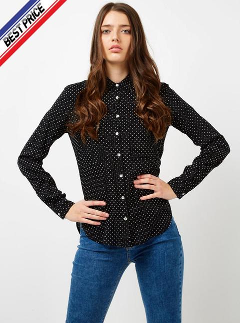 Camicia Maniche Lunghea Pois