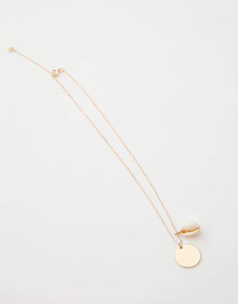 Collana Con Conchiglia E Piastrina