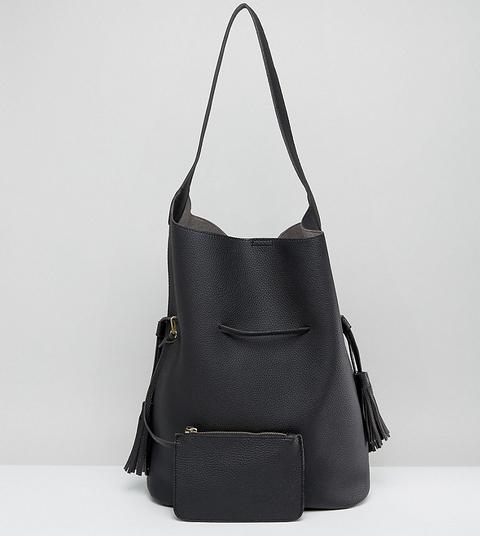 Street Level - Borsa Hobo Oversize Casual Nera - Nero