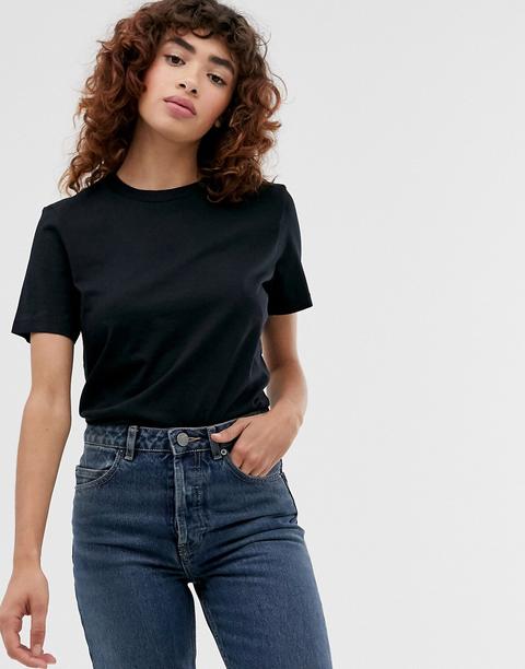 Selected My Perfect Tee In Black - Black