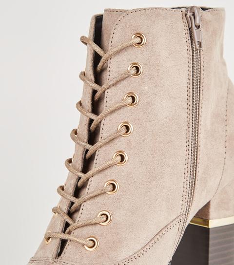 Light brown 2025 lace up boots