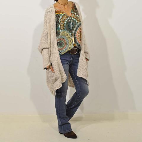Chaqueta Oversize Beige