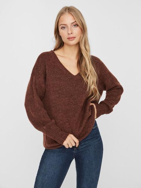 V-neck Knitted Pullover
