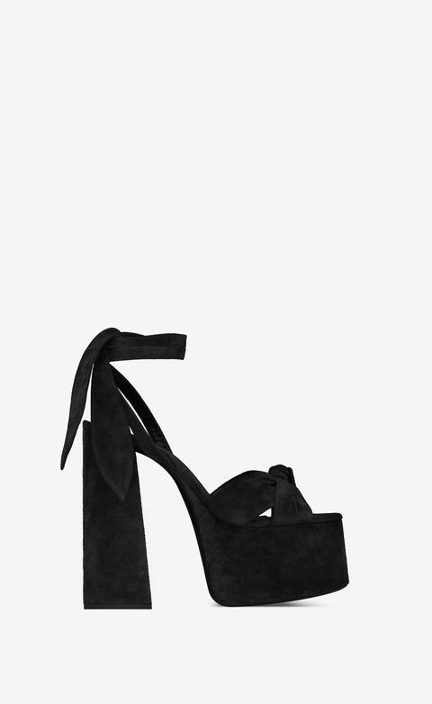 Paige Platform Sandals In Suede