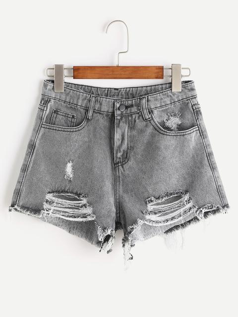 Shorts Roto En Denim