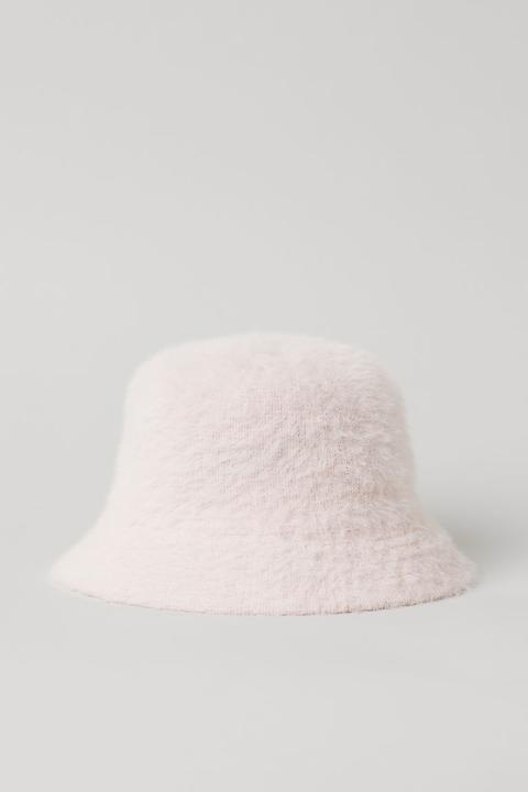 Sombrero Bucket Peludo - Rosa