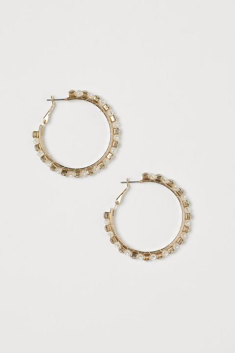 Anneaux Avec Strass - Dore