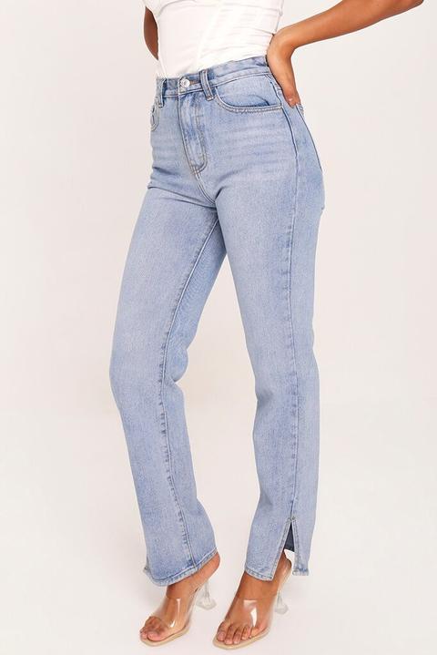 high waisted side button jeans