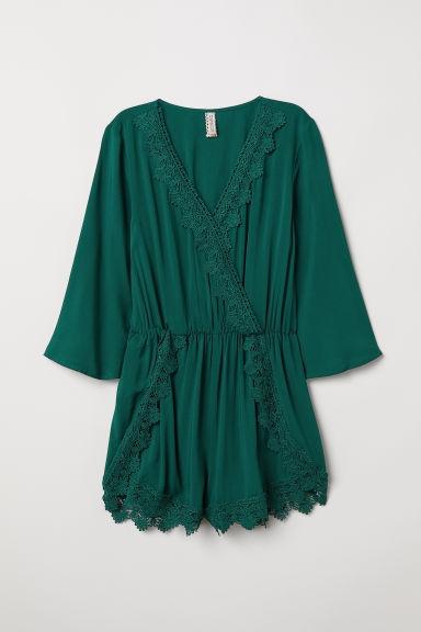 H & M - Mono Con Encaje - Verde