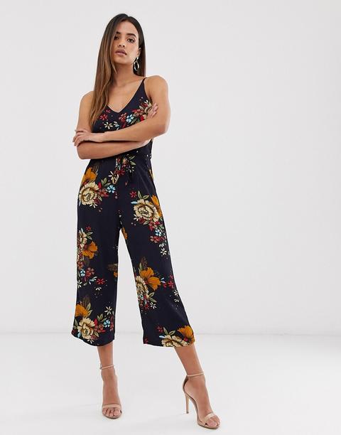 Ax Paris - Tuta Jumpsuit A Fiori - Multicolore