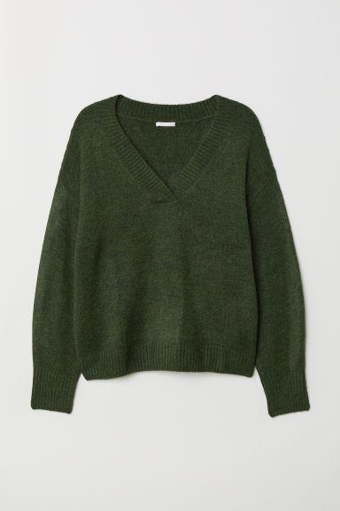 H & M - Jersey De Punto - Verde
