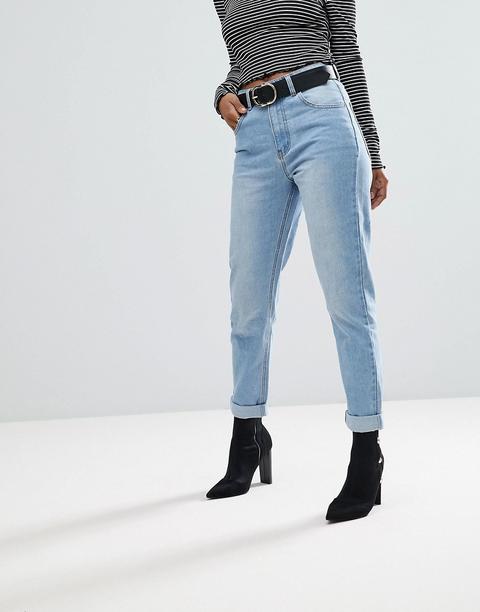 Prettylittlething - Mom Jeans - Blu