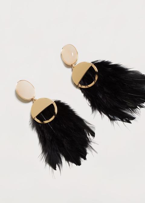 Pendientes Pluma