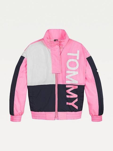 Colour-blocked Logo Jacket