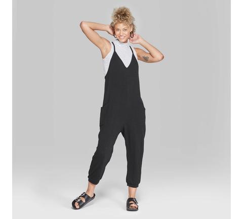 Wild fable v store neck jumpsuit