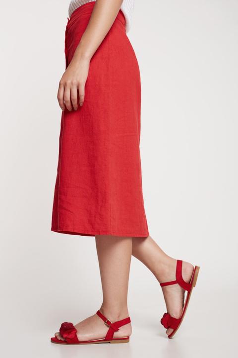 Sandalias Armonias Volantes- Rojo