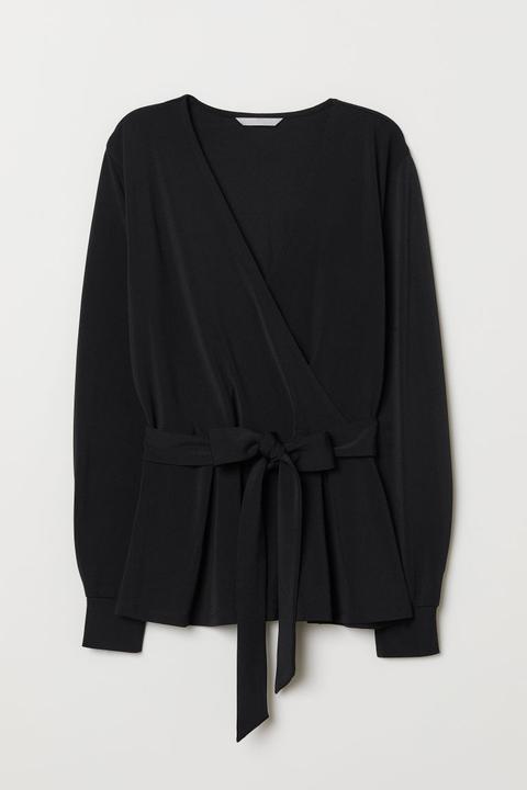 H & M - Top Incrociato - Nero