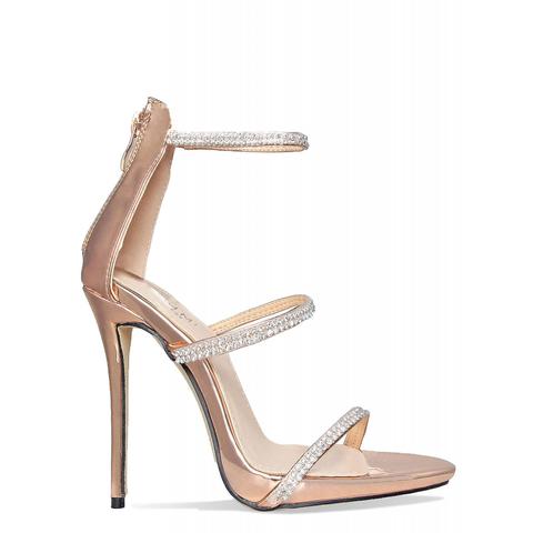 rose gold medium heels