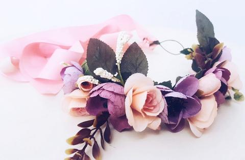 Flower Belt ( Violet And Pink)