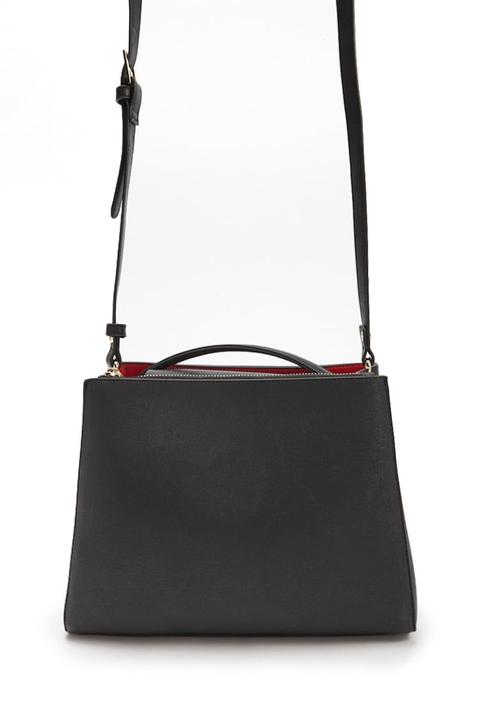 faux leather satchel