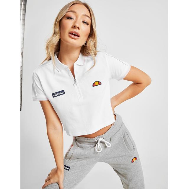 Sjah Herhaal hardwerkend Ellesse Piping Crop Polo Shirt - White - Womens from Jd Sports on 21 Buttons