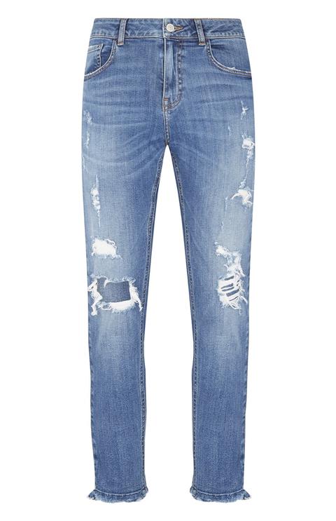 Blue Distressed Jean