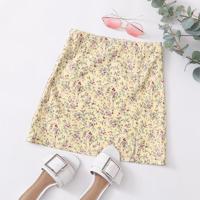 Shein split hem ditsy floral skirt Clearance