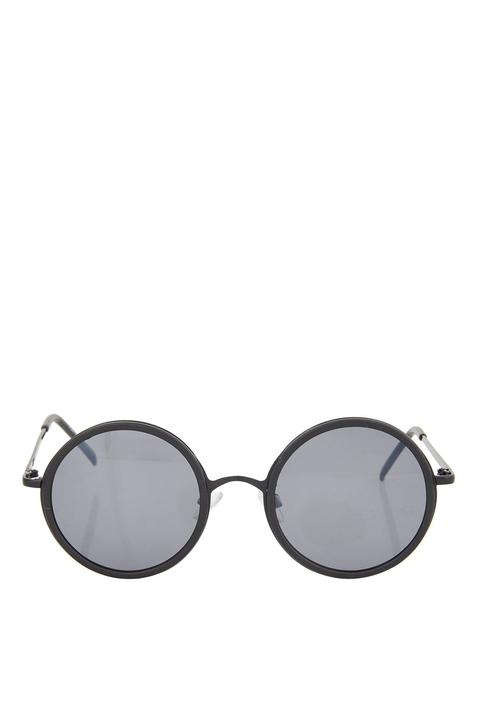 Lopez Flat Lens Round Sunglasses