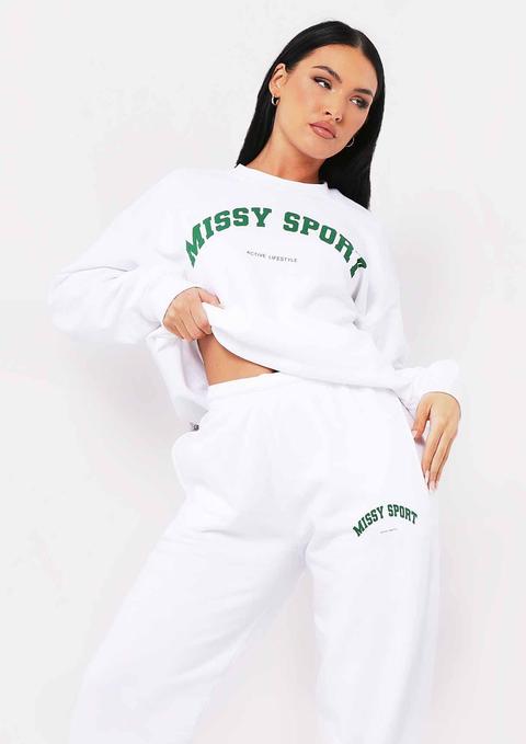 Bethan White Missy Sport Slogan Sweatshirt Co-ord