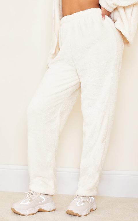 Cream borg online joggers