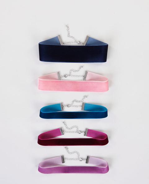 Lote De Chokers De Terciopelo