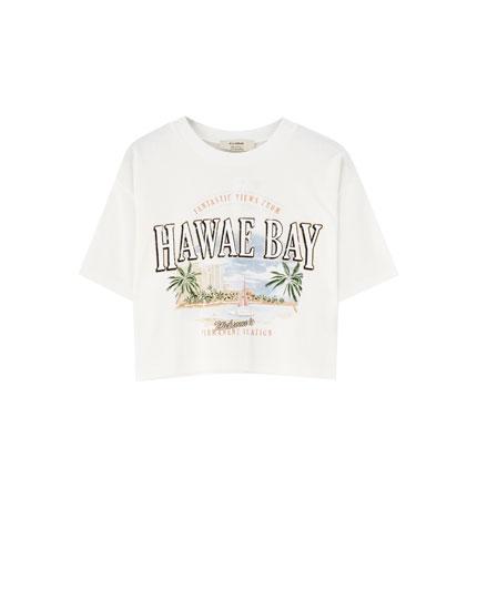 Camiseta &#39;hawae Bay&#39; Cuello Redondo