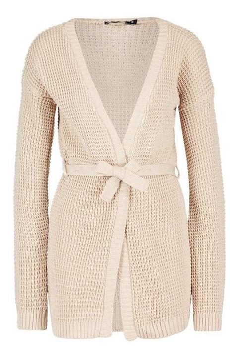 beige midi cardigan