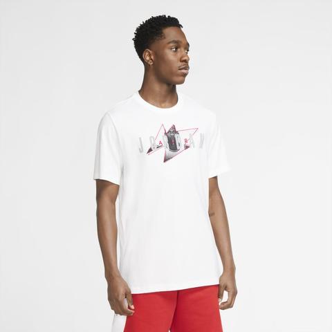 Jordan Camiseta Con Estampado - Hombre - Blanco