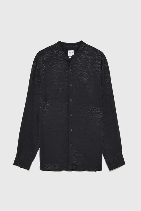 Camisa Jacquard Geométrico