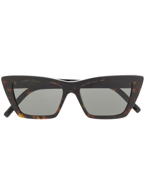 Saint Laurent Eyewear Lunettes De Soleil New Wave - Marron