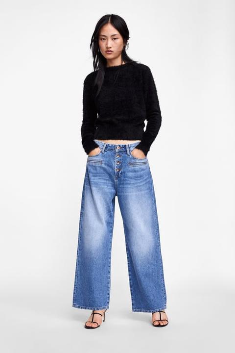 chapter born salary Jeans Z1975 Wide Leg from Zara on 21 Buttons