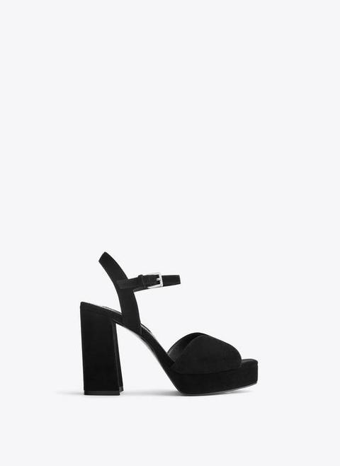 Suede Platform Sandals