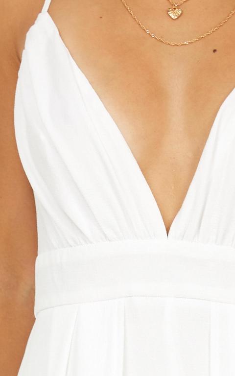 white maxi playsuit