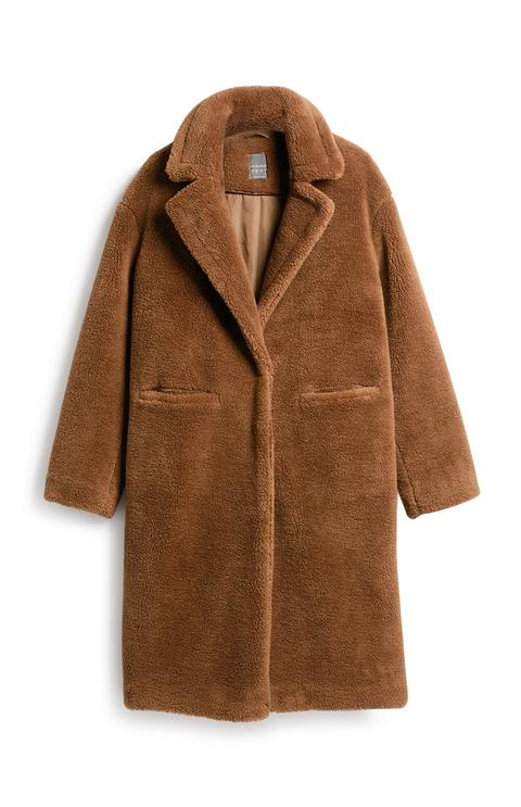 Primark Long Teddy Coat, Primark Faux Fur Coat 2019
