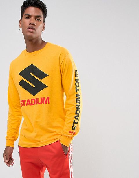 Justin Bieber Stadium Tour - Maglia Maniche Lunghe Gialla - Giallo