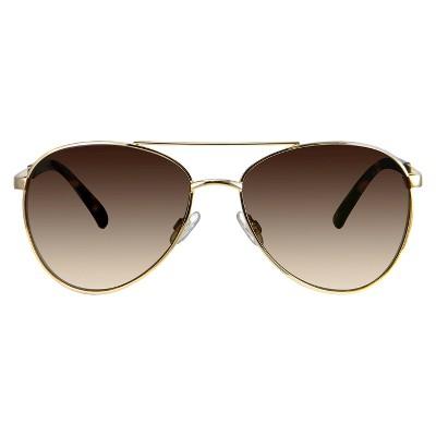 Women's Aviator Sunglasses - A New Day™ Gold