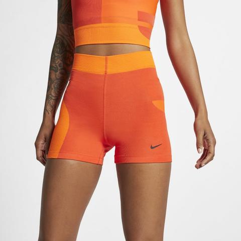 Nike Pro Hypercool Pantalón Corto De 8 Cm - Mujer - Naranja