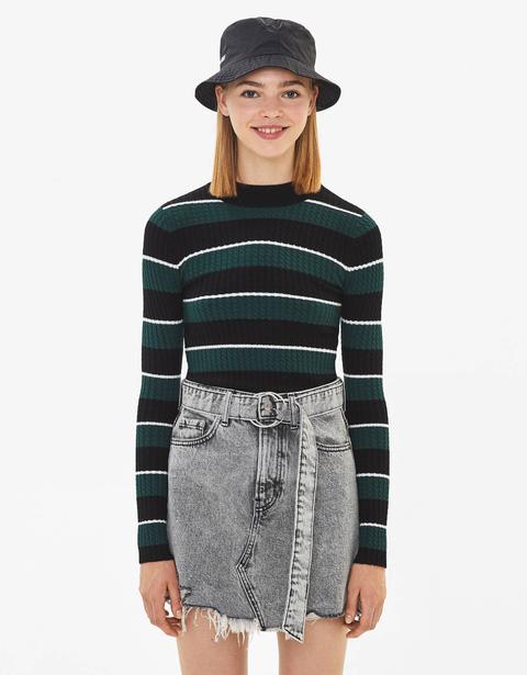 Pullover A Collo Alto